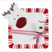 Reindeer serving plate with matching fork