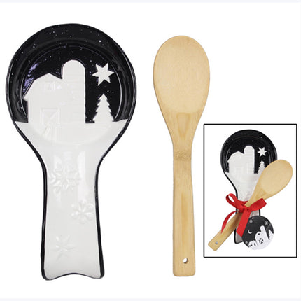 Country Christmas Spoon Rest