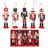 Wood Nutcracker Ornament Set-5 Pieces