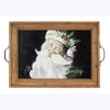 Wood T'was the Night Santa Portrait Serving Tray