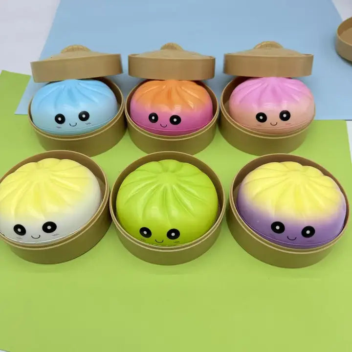 Colorful Dumpling Shape Squishy Slow Rising Gift Box Toy