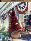 4th of July Bottle Brush Trees