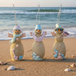 Resin Coastal Christmas Sand Snowman Ornament
