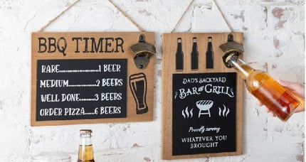 Grillin' and Chillin' Bottle Opener Signs