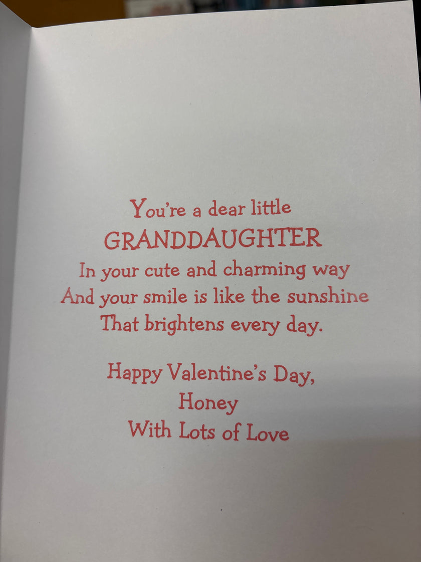 Valentine's card for Granddaughter