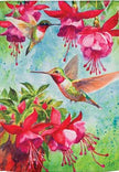 Fuchsia Hummingbird Flag