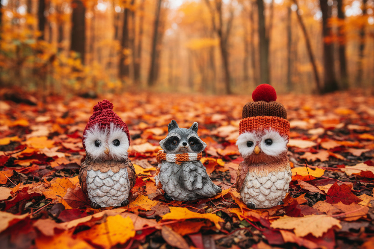 Fall Owl Figurine