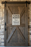 Flower Market wooden sign