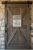 Flower Market wooden sign