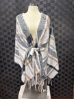 Plaid belted Wrap