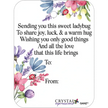 Crystal expressions Wishing Ladybug with message card