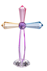 Crystal Expressions Rainbow standing cross