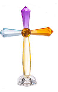 Crystal Expressions Rainbow standing cross