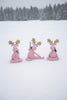Pink Resin Yoga Deer Tabletop decor