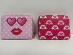 Small Heart Hands and Sunglass patterned wallets