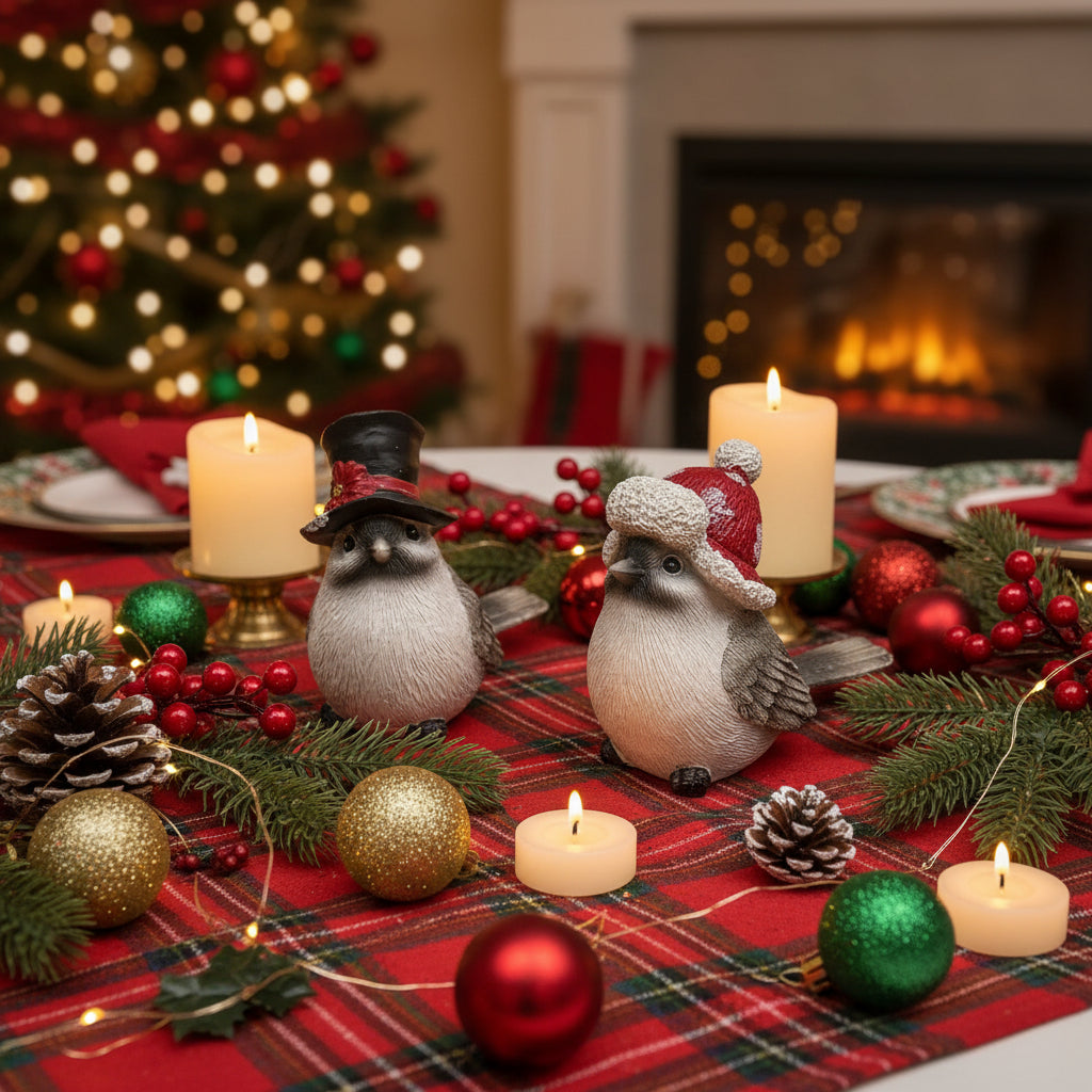 Christmas Bird Figurines