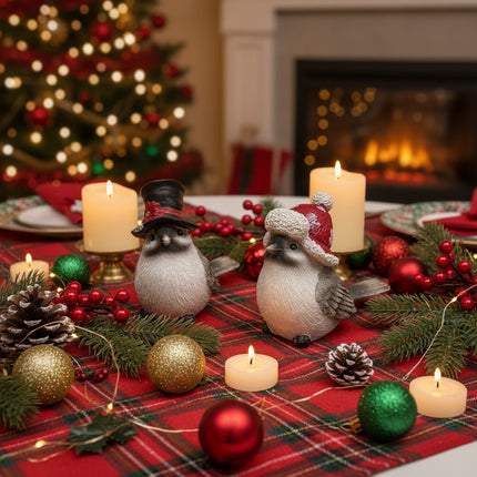 Christmas Bird Figurines