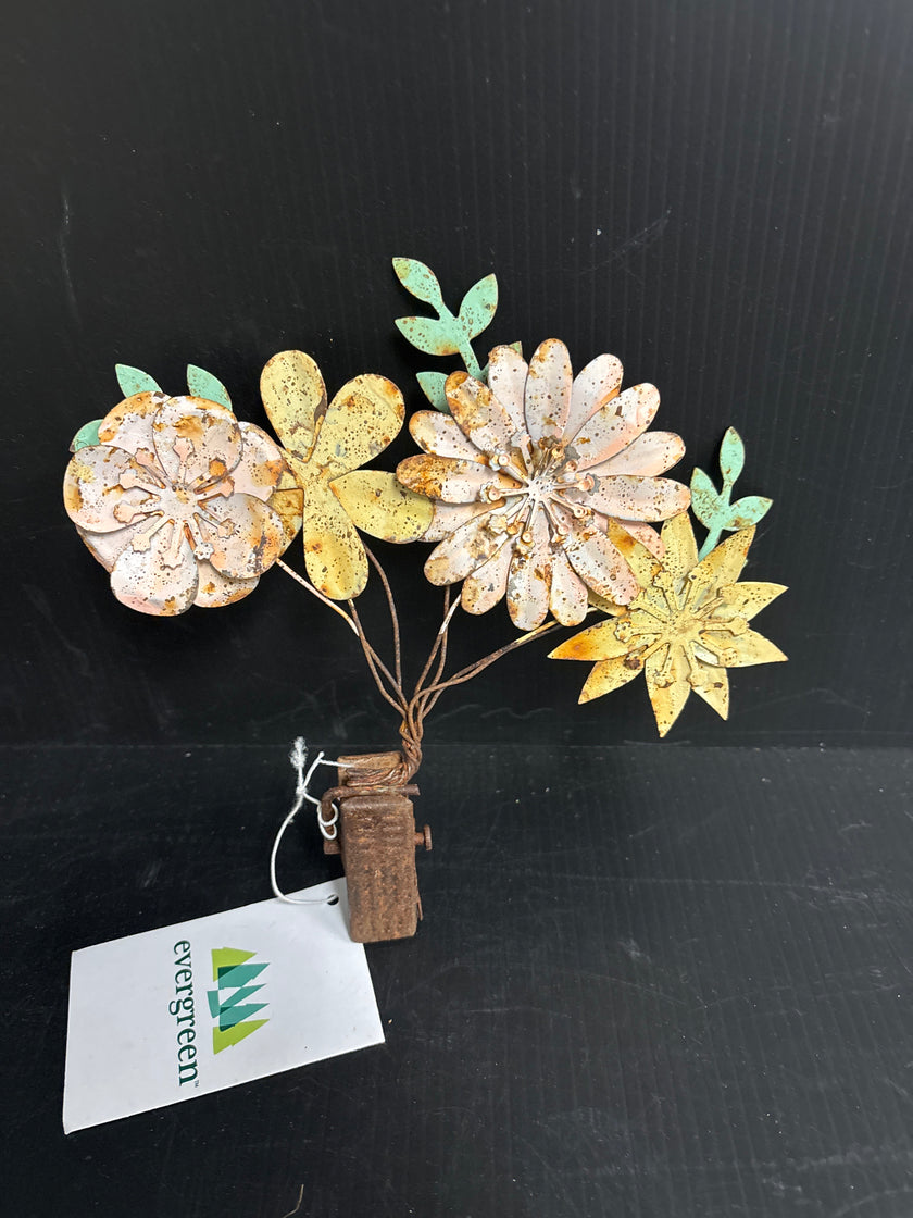 Shabby Chic Destressed Flower Clips