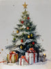 LED light up canvas with Christmas Tree