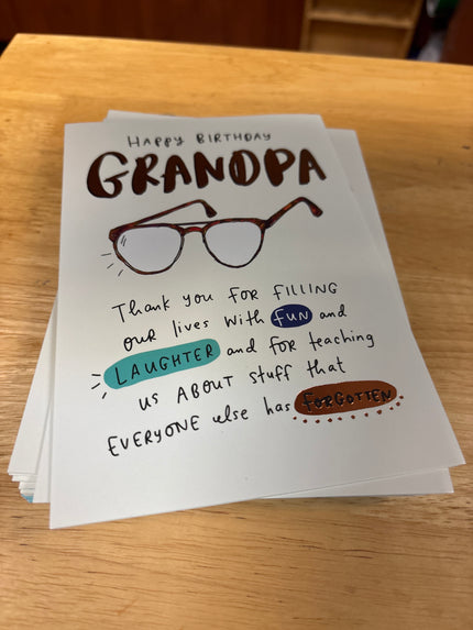 Birthday card for Grandpa