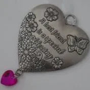 Language of Love Heart Zinc Ornaments