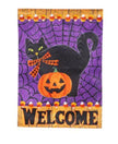 Welcome Halloween garden flag