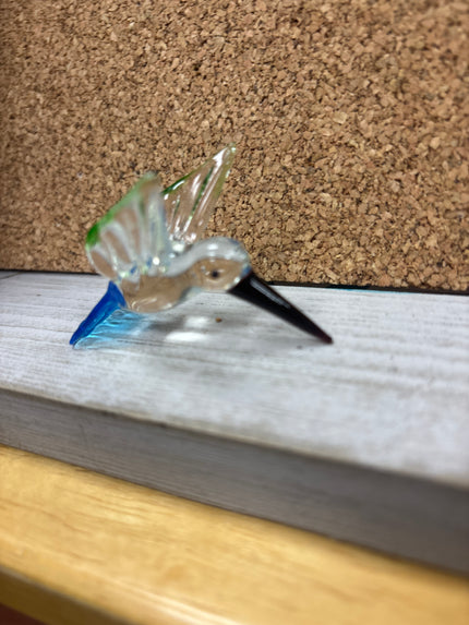 Glass Hummingbird Figurine