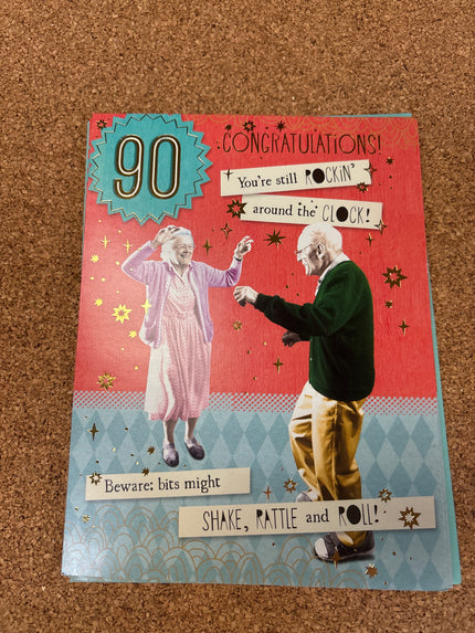 Birthday Card for 90th