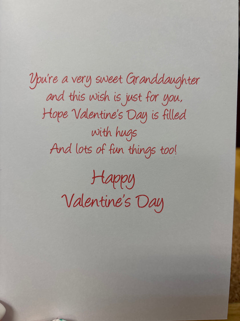 Valentine's card for Granddaughter