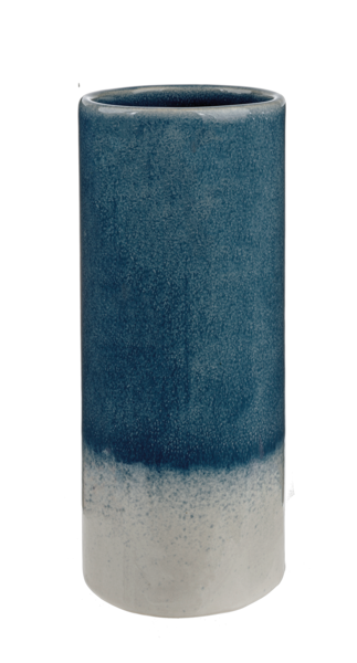 Tall Blue Reactive Glaze Vase (Each One Will Vary)
