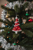 Resin and Red Sequin Tree Ornament