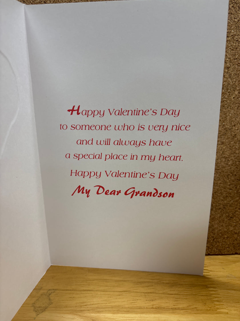 Valentine's card for Grandson