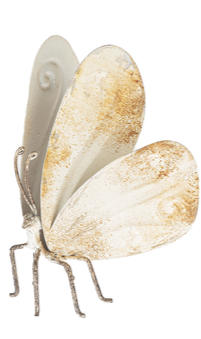 Small Distressed Metal Butterfly Figurine