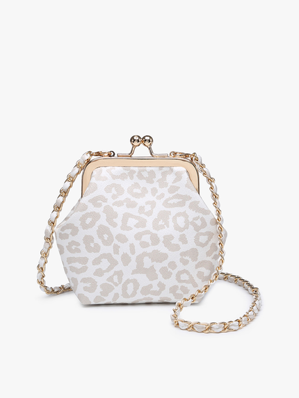 Vegan small purse with chain strap