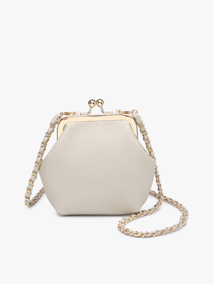 Vegan small purse with chain strap