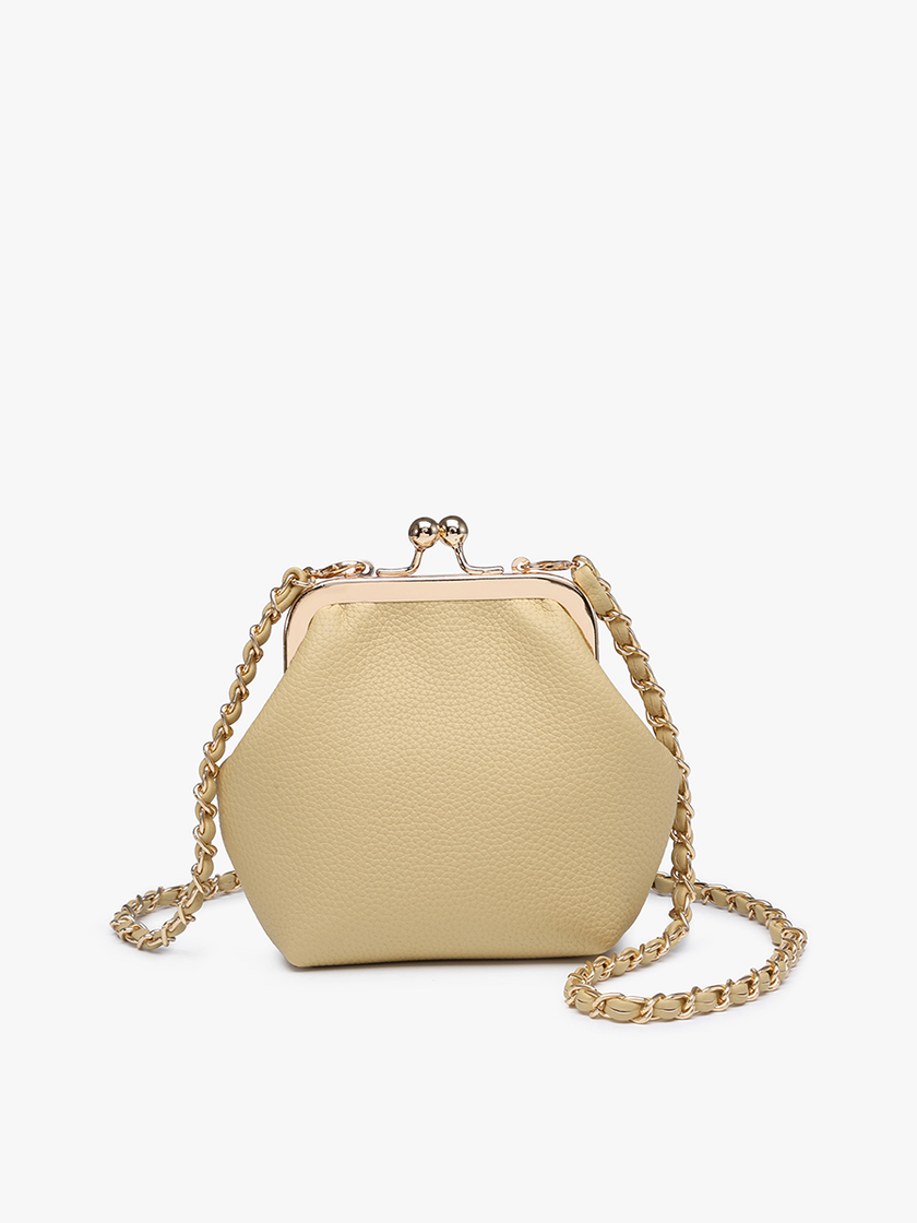 Vegan small purse with chain strap