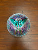 Glass Luna Moth bird bath