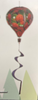 Geranium Welcome Burlap Balloon Spinner
