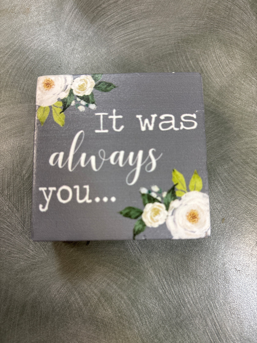 Love note wooden blocks