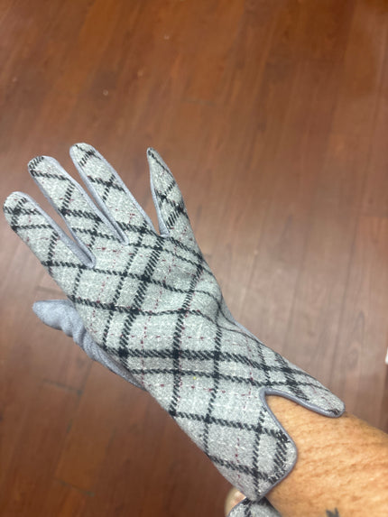 Plaid Ladies Gloves