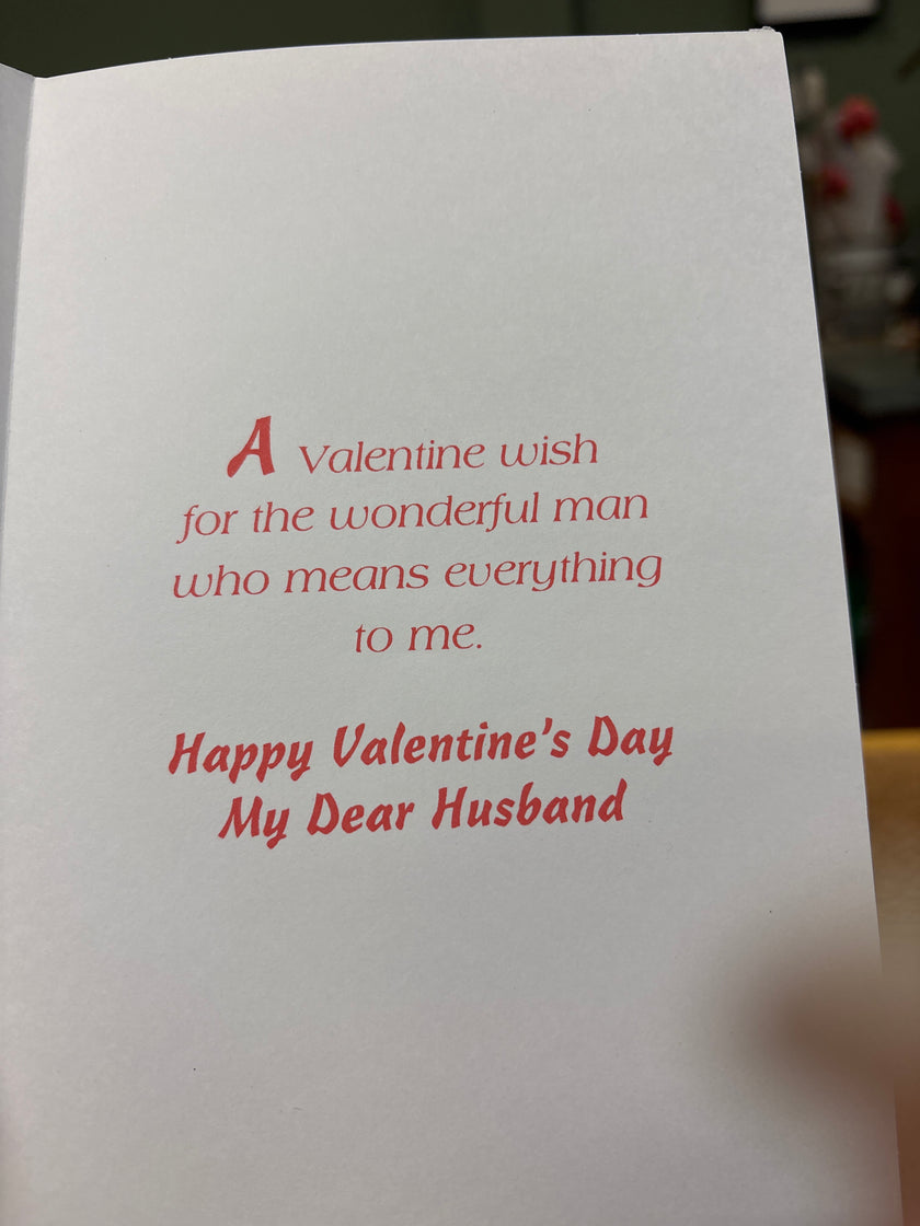 Valentine's card for Husband
