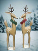 Metal Spotted Reindeer Statuary