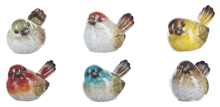 Mini Leaf Bird Figurine
