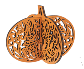 Laser Cut Pumpkin Table Decor