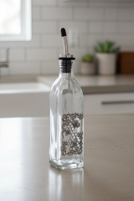 Bee design oil bottle