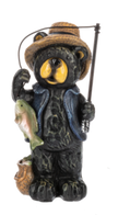 Beary Adventurous Fishing Figurine
