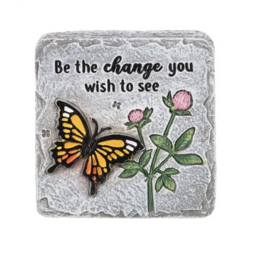 Bas Relief Block Talk - Be The Change