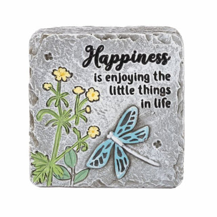 Bas Relief Block Talk - Happiness Is Enjoying The Little Things