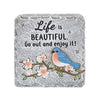 Bas Relief Block Talk - Life Is Beautiful