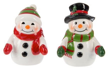 Snowmen Salt and Pepper Shaker Set